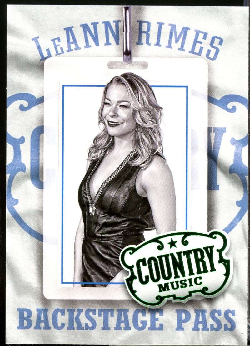 LeAnn Rimes Card 2015 Panini Country Music Backstage Pass Green #8  Image 1