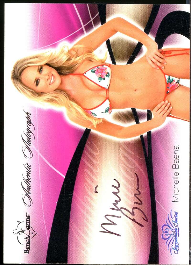 Michelle Baena 2008 Bench Warmer Signature Series Autographs Silver Foil #22  Image 1