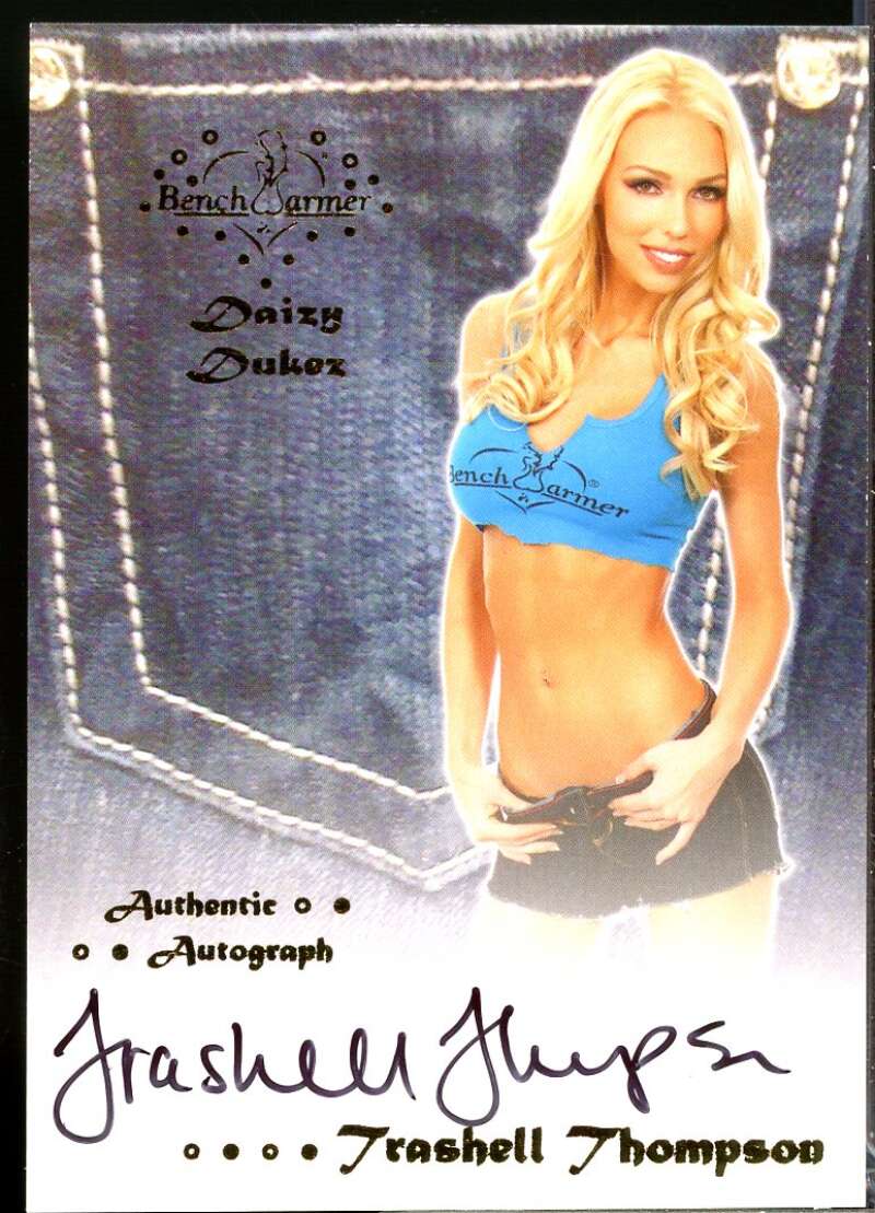 Trashell Thompson Card 2012 Bench Warmer Daizy Dukez Autographs #6  Image 1