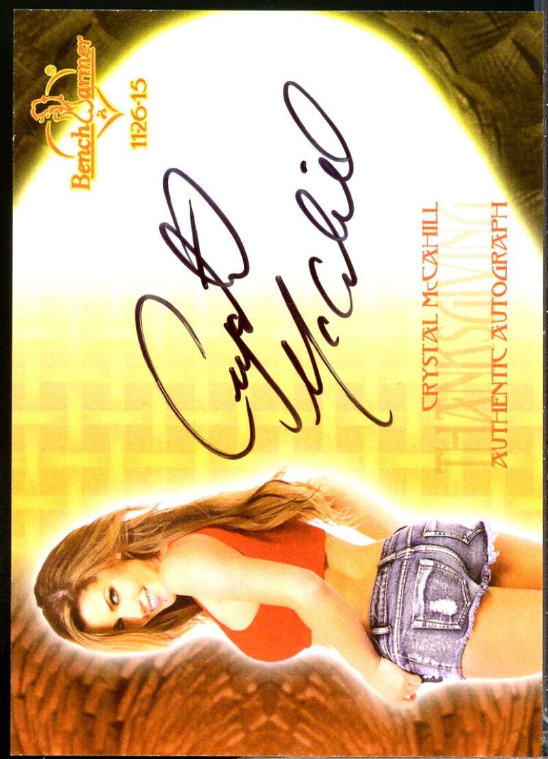 Crystal McCahill 2016 Bench Warmer Eclectic Series 2 Thanksgiving Autograph #14  Image 1