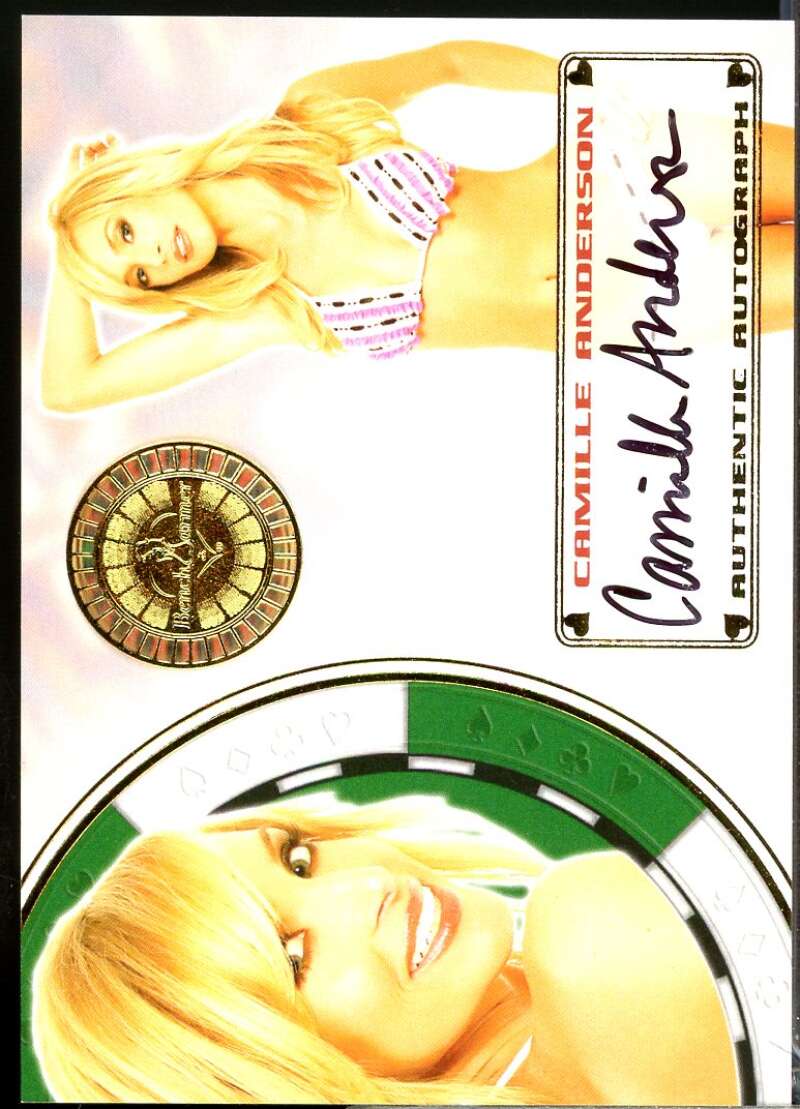 Camille Anderson Card 2013 Bench Warmer Vegas Baby Autographs #86  Image 1
