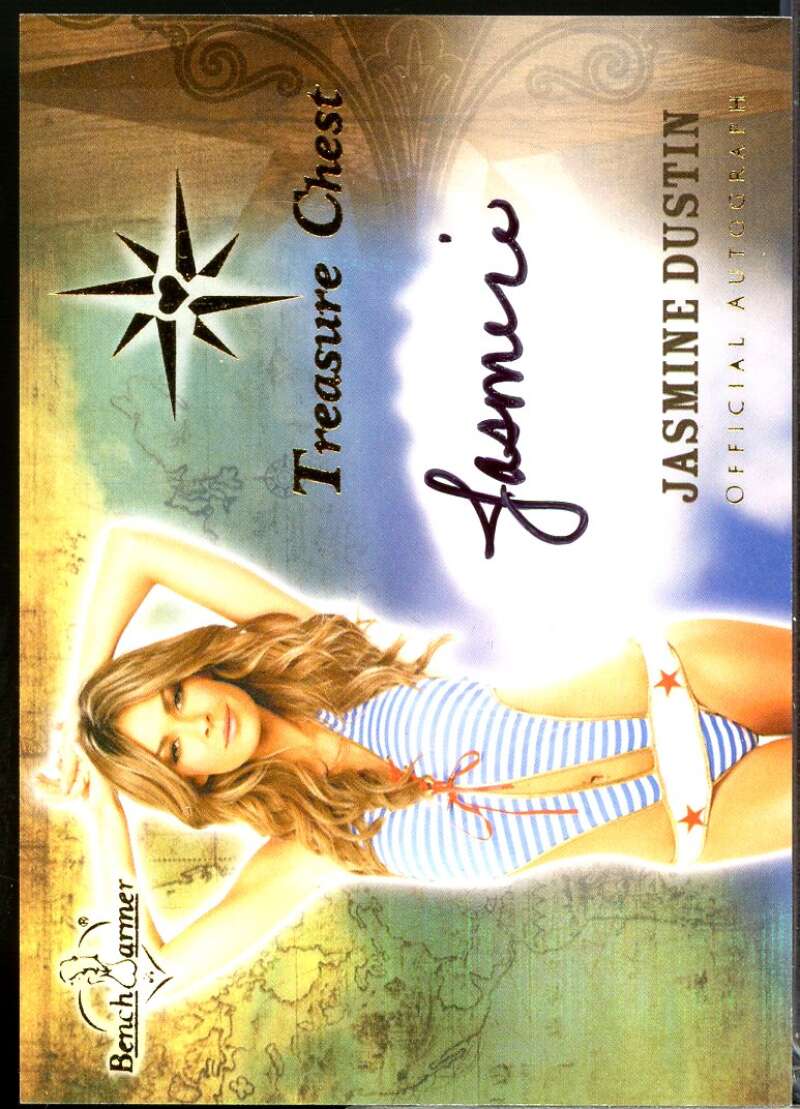 Jasmine Dustin Card 2015 Bench Warmer Treasure Chest Autographs #36  Image 1
