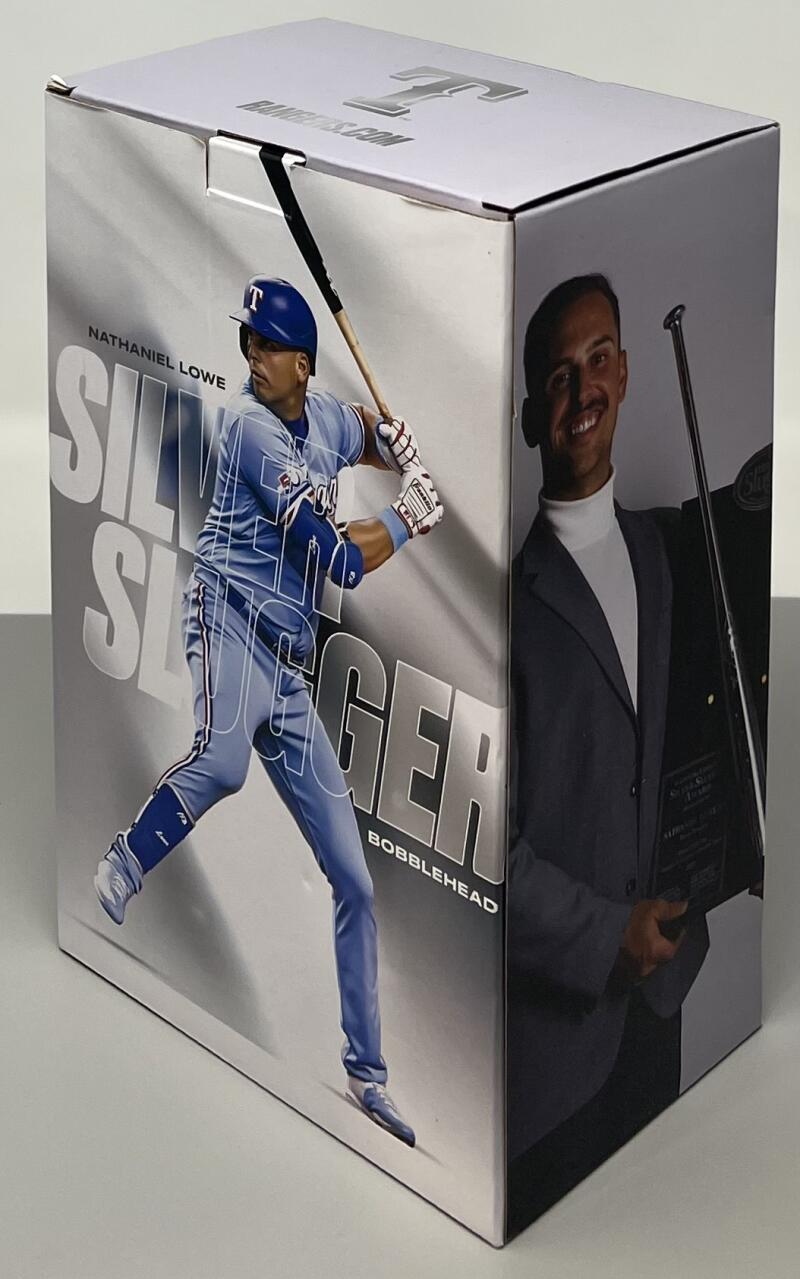 Texas Rangers Nathaniel Lowe Silver Slugger Award Bobblehead Image 2