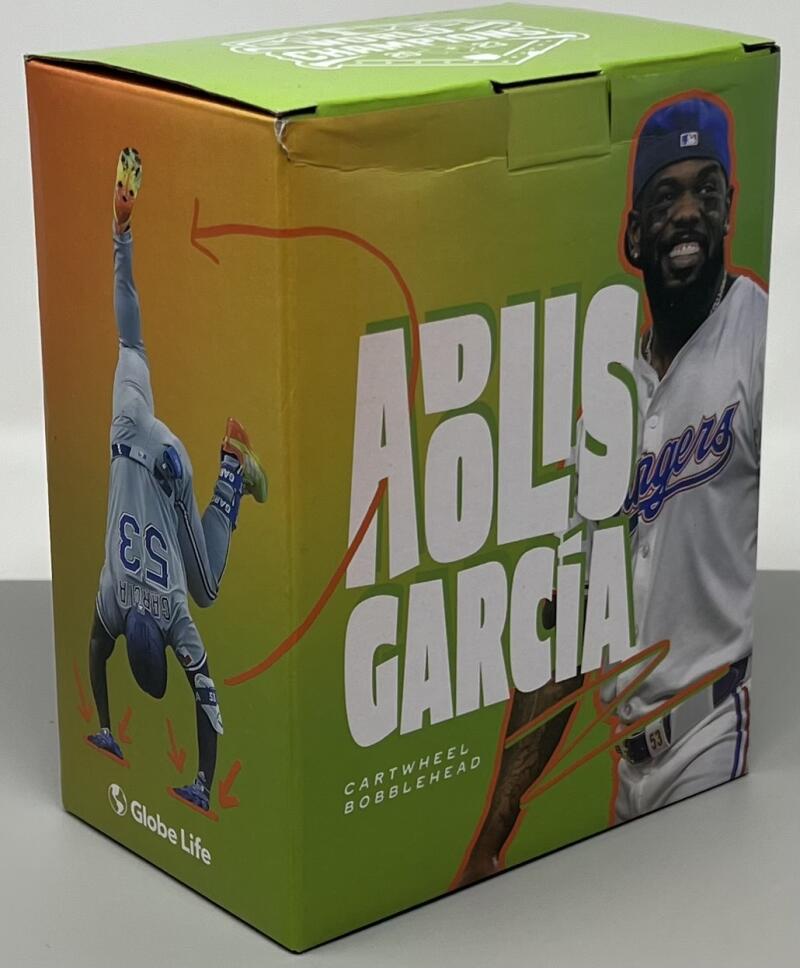 Texas Rangers World Champions Adolis Garcia Cartwheel Bobblehead Image 1