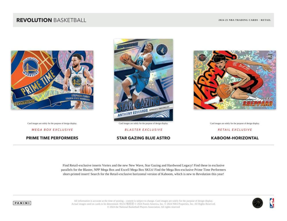 2024-25 Panini Revolution Basketball Mega Box Image 4