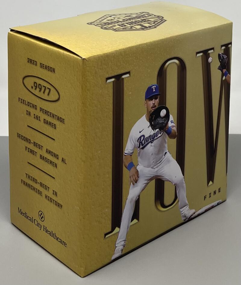 Texas Rangers Nathaniel Lowe Gold Glove Award Bobblehead Image 2