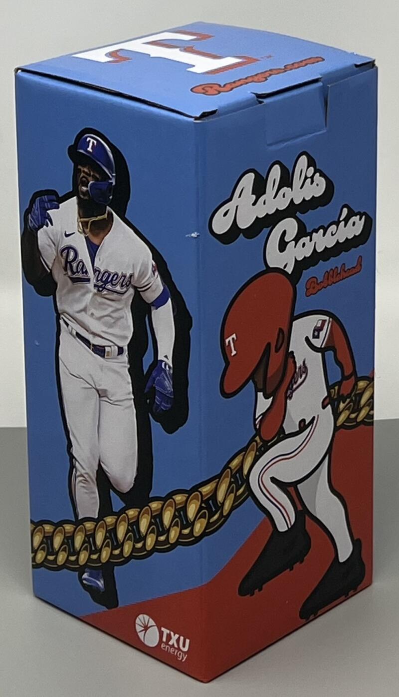 Texas Rangers World Champions Adolis Garcia "El Bombi" Bobblehead Image 1