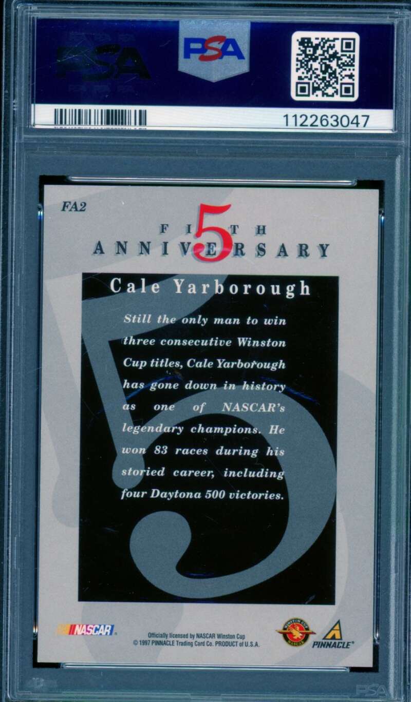 Cale Yarborough Card 1997 Action Packed Autograph #FA2 PSA/DNA Auto 8 Image 2