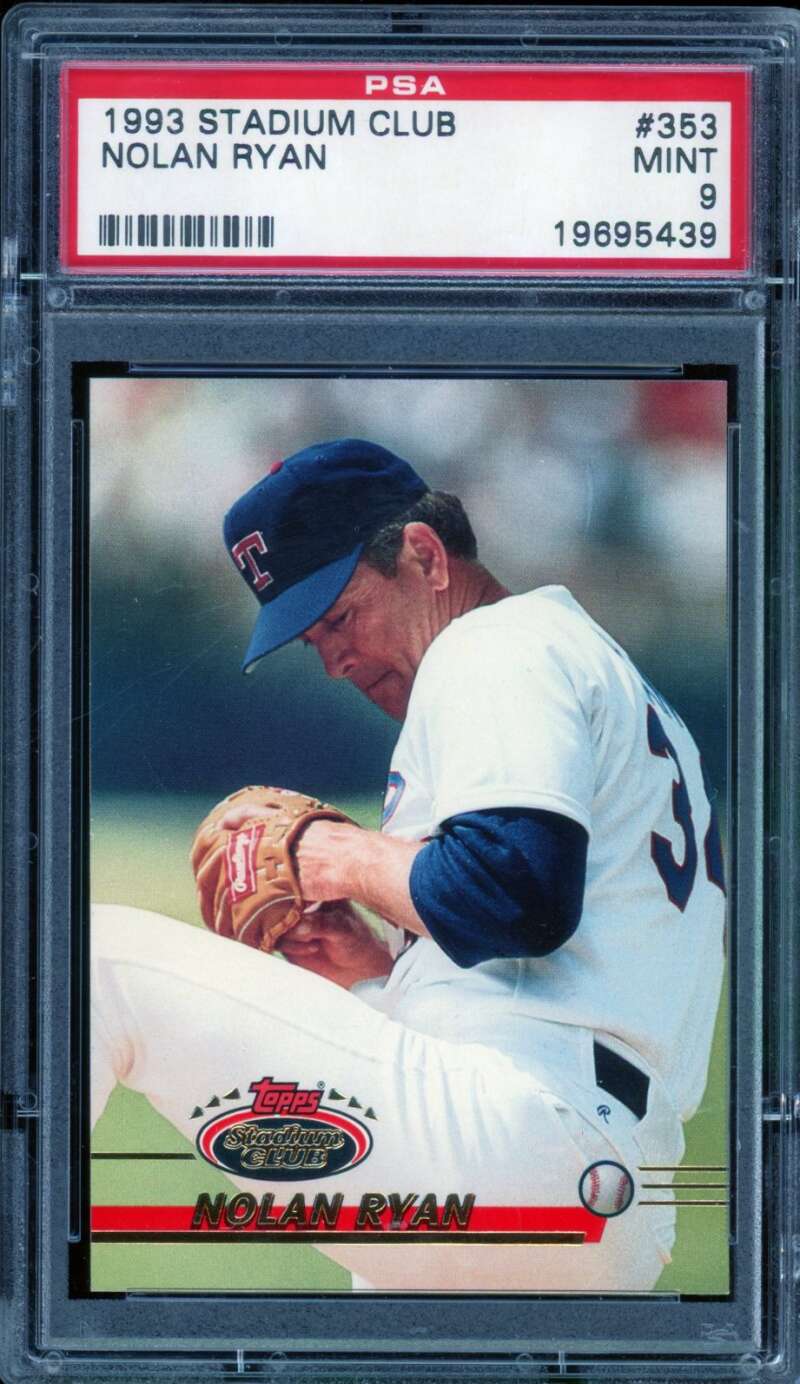 Nolan Ryan Card 1993 Stadium Club #353 PSA 9 Image 1