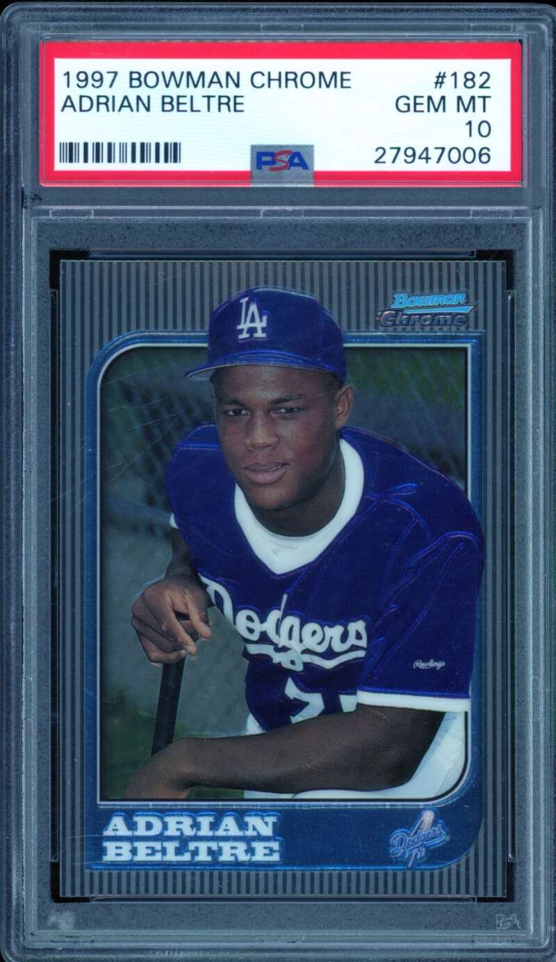 Adrian Beltre Rookie Card 1997 Bowman Chrome #182 PSA 10 Image 1