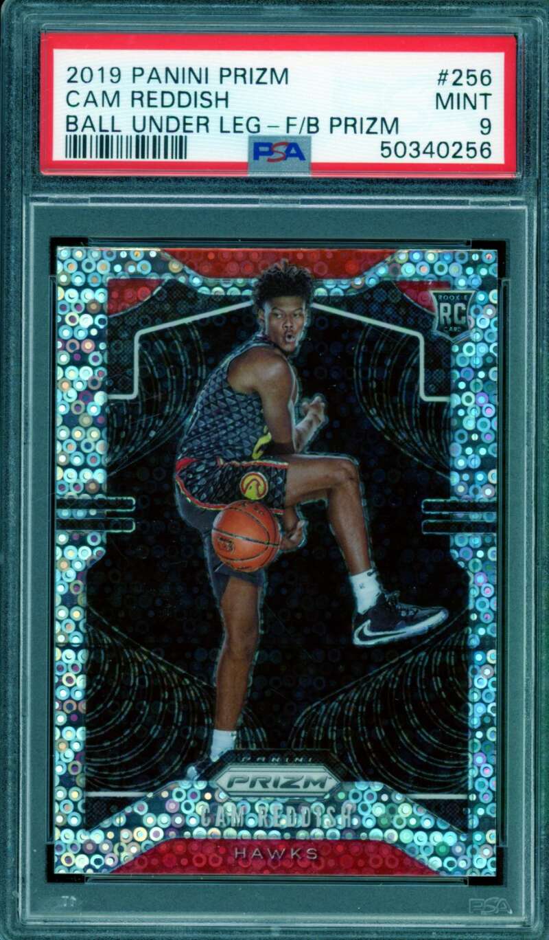 Cam Reddish Rookie Card 2019-20 Panini Prizm Fast Break #256 PSA 9 Image 1