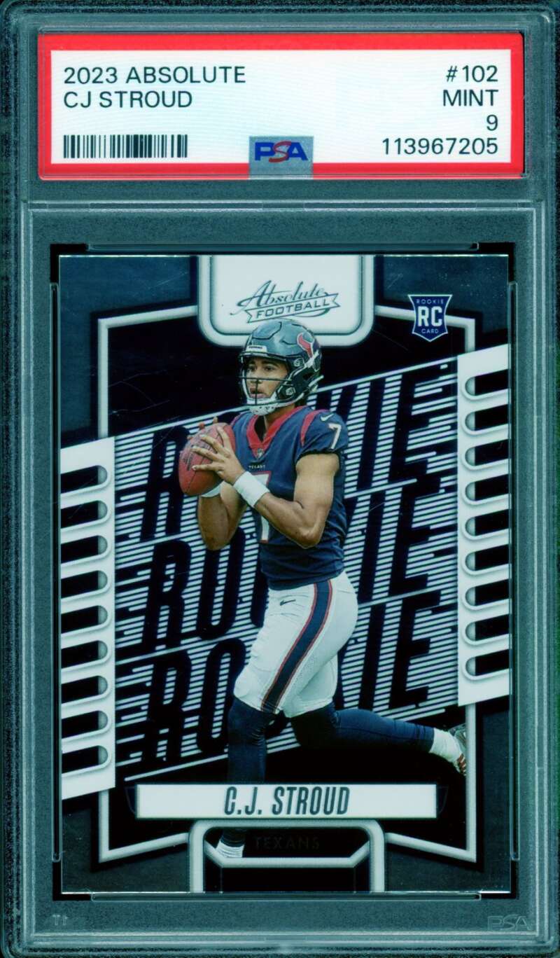 C.J. Stroud Rookie Card 2023 Absolute #102 PSA 9 Image 1
