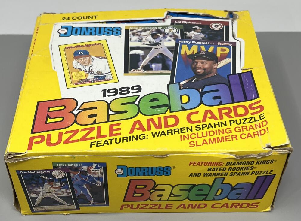 1989 Donruss Baseball 24-Pack Unsealed Cello Box   Ken Griffey Jr. Rookie Year Image 1