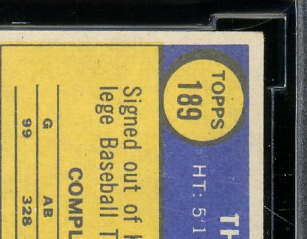 1970 Topps #189 Thurman Munson Rookie Card BGS BCCG 8 Excellent+ Image 8
