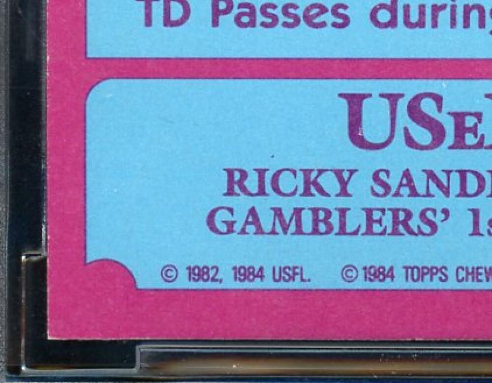 1984 Topps USFL #36 Jim Kelly Rookie Card BGS BCCG 10 Mint+ Image 9