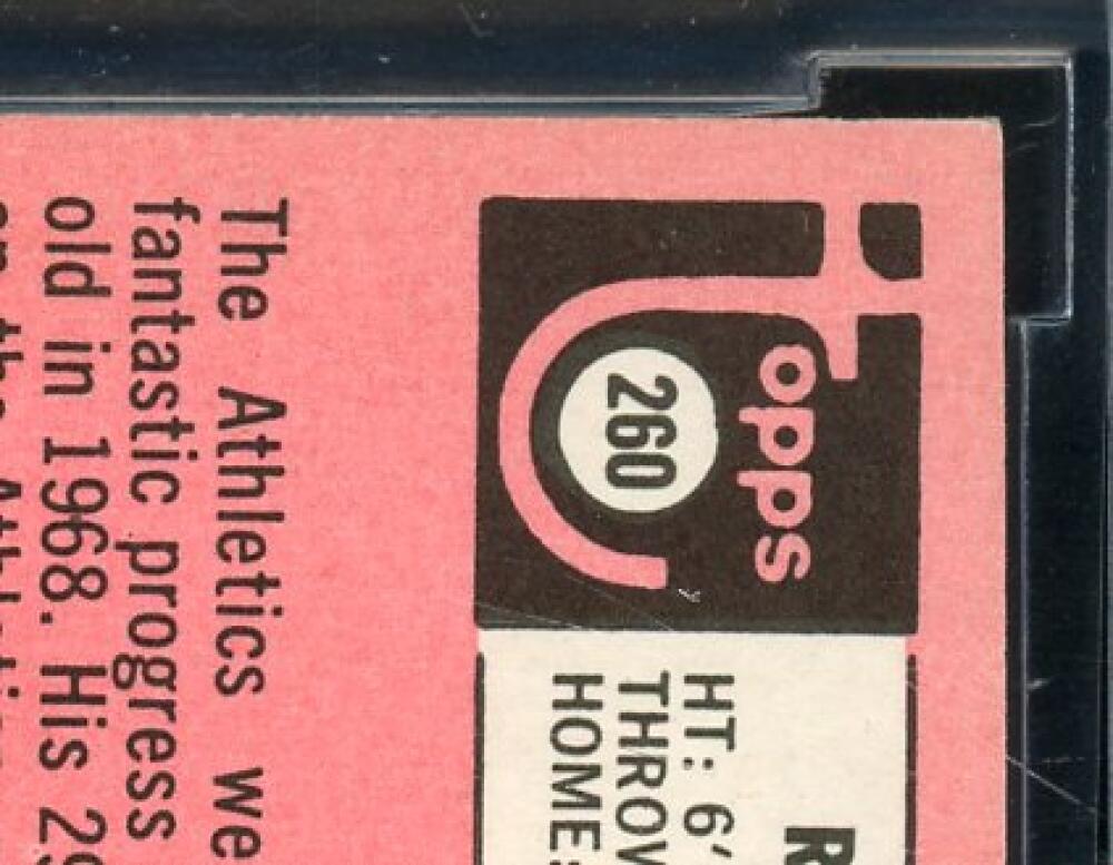 1969 Topps #260 Reggie Jackson Rookie Card BGS BCCG 8 Excellent+ Image 8