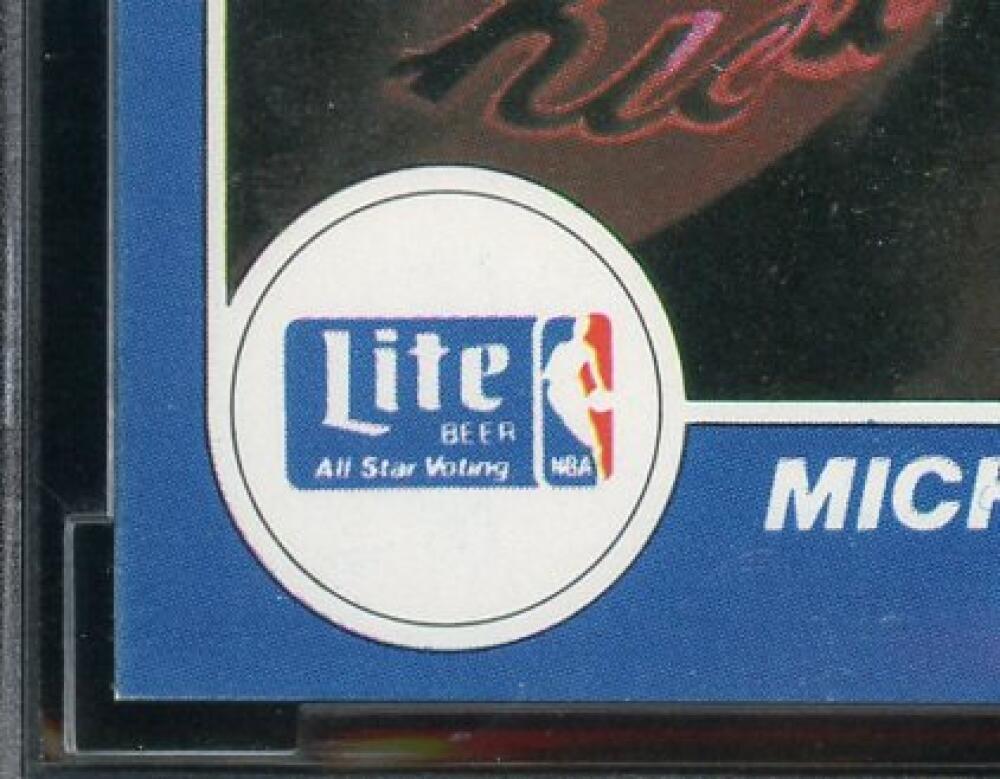 1985 Star Lite All-Stars #4 Michael Jordan Rookie Card BGS BCCG 9 Near Mint+ Image 5