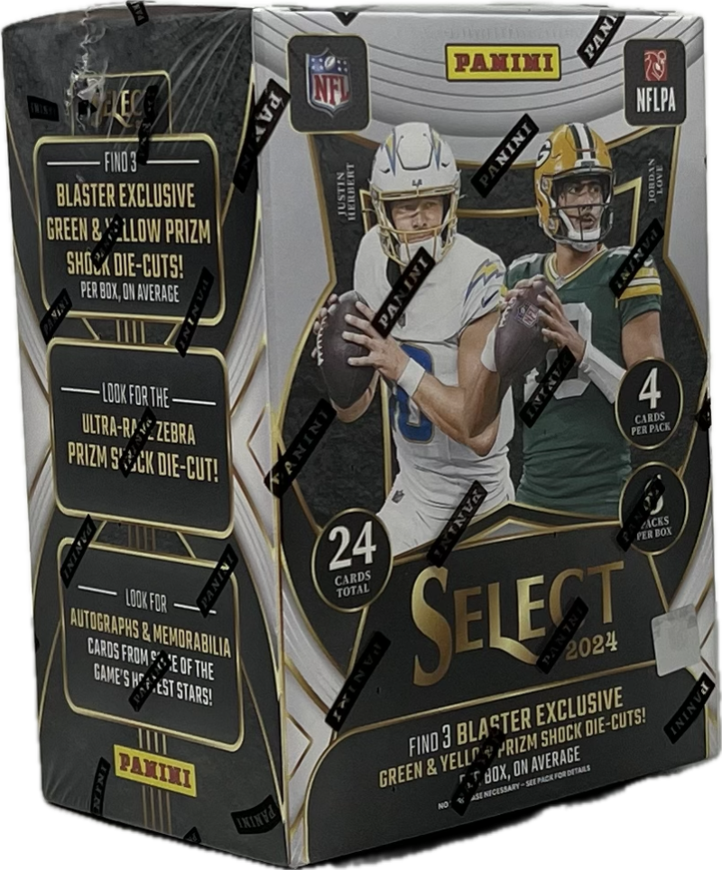 2024 Panini Select Football 6-Pack Blaster Box (Green & Yellow Prizms) Image 1