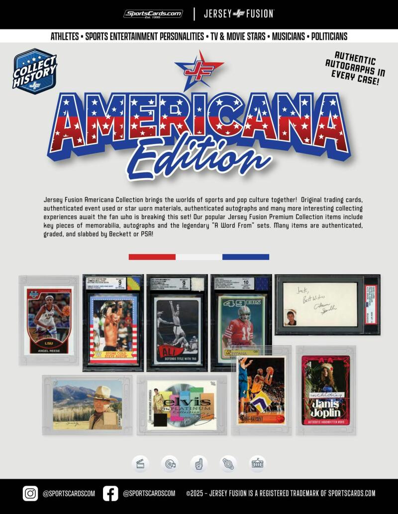 2025 Jersey Fusion Americana Edition Hobby Box Image 3