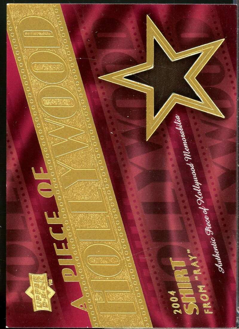 Jamie Foxx Card 2008 UD A Piece of History Hollywood Memorablia Ray Shirt #6  Image 1