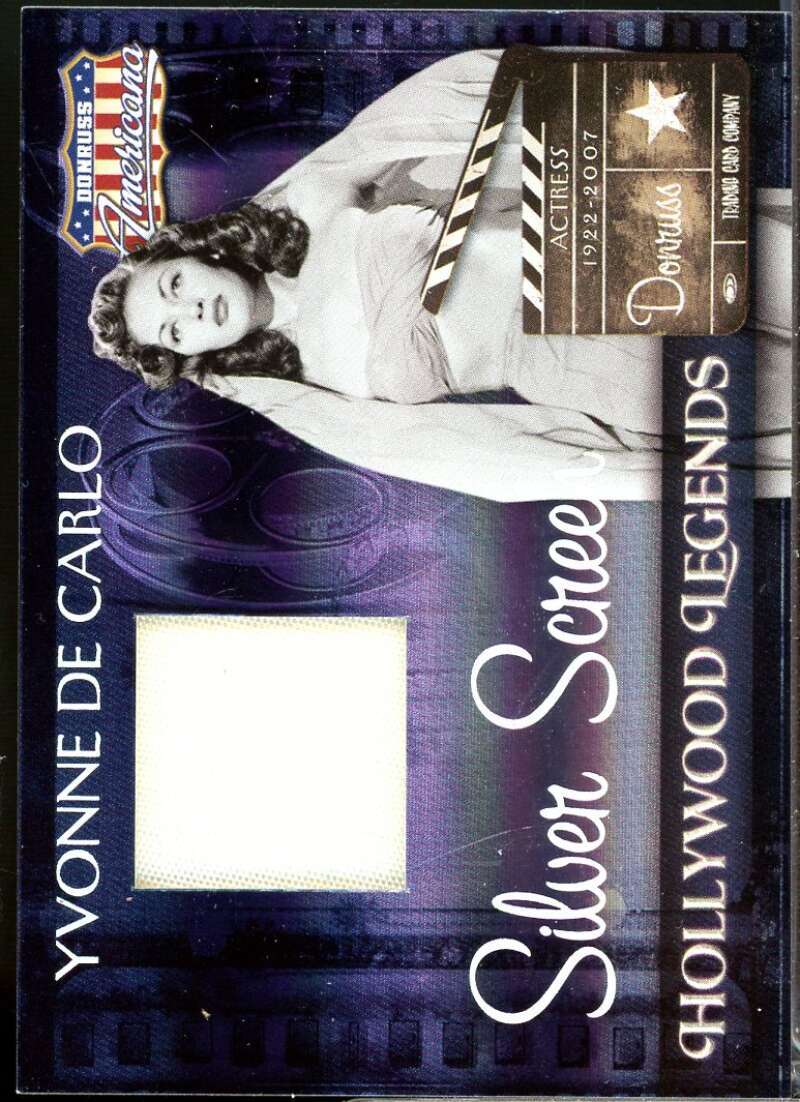 Yvonne De Carlo 2007 Americana Hollywood Legend Material Silver Screen Coat #38  Image 1