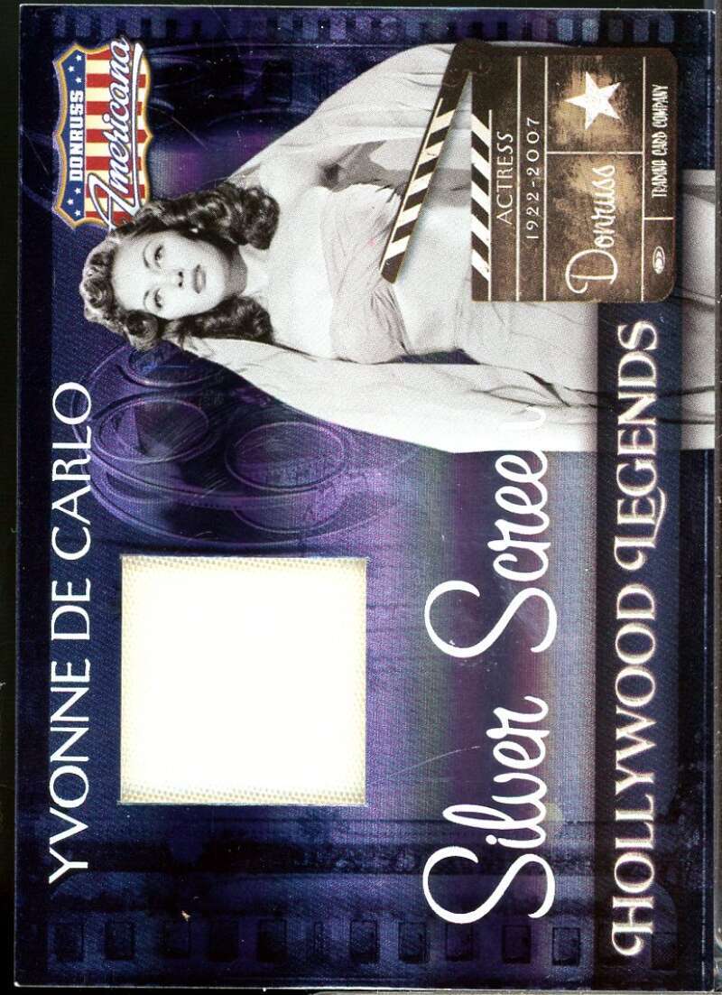 Yvonne De Carlo 2007 Americana Hollywood Legend Material Silver Screen Coat #38  Image 1
