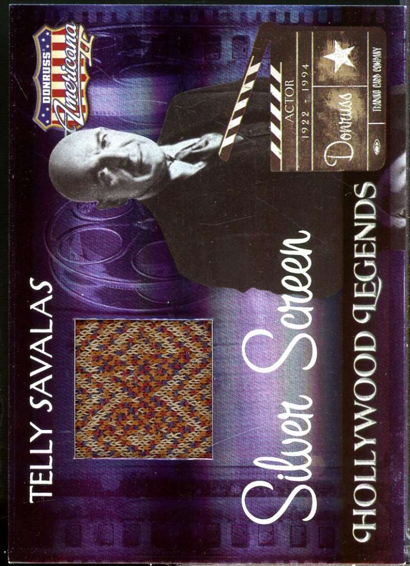 Telly Savalas 2008 Americana II Hollywood Legend Material Silver Screen /499 65  Image 1
