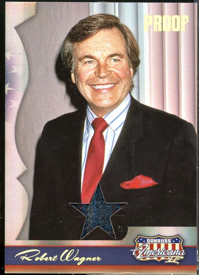 Robert Wagner Card 2008 Americana II Stars Material Gold Proofs /25 #112  Image 1