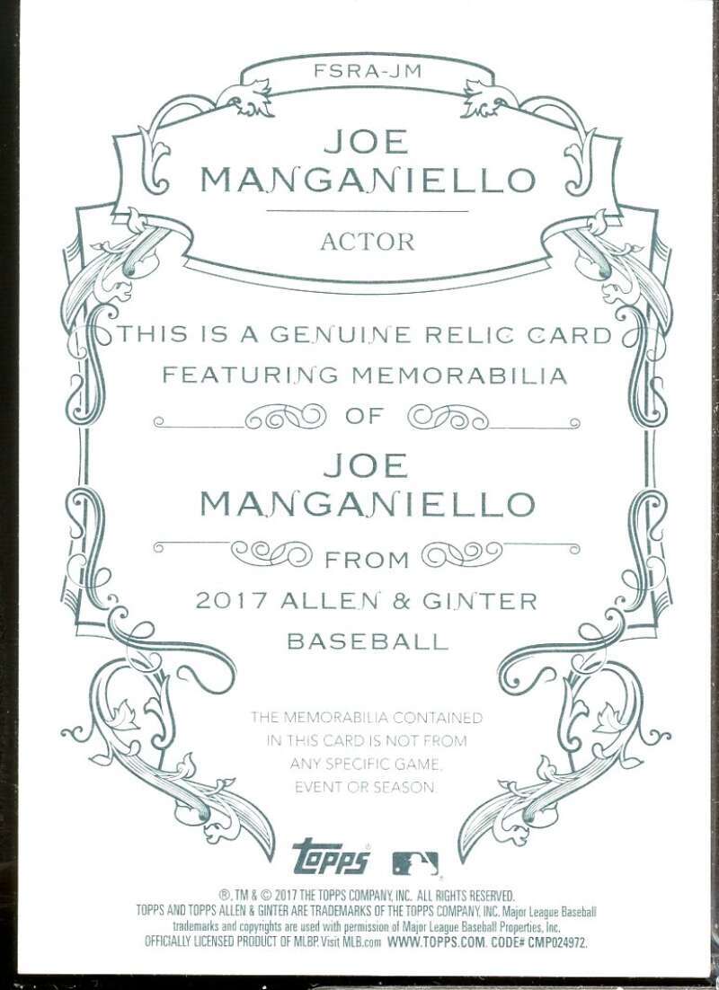 Joe Manganiello Card 2017 Topps Allen and Ginter Relics #FSRAJM  Image 2
