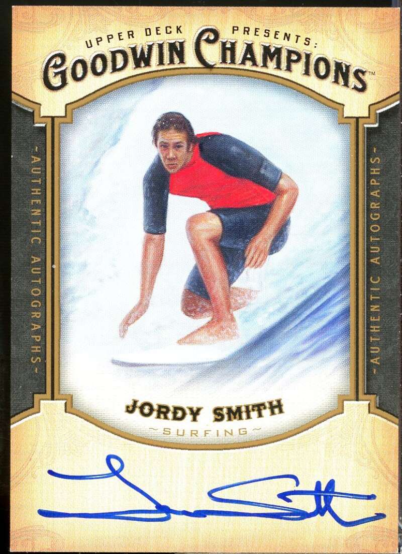 Jordy Smith Card 2014 Upper Deck Goodwin Champions Autographs #ASM  Image 1