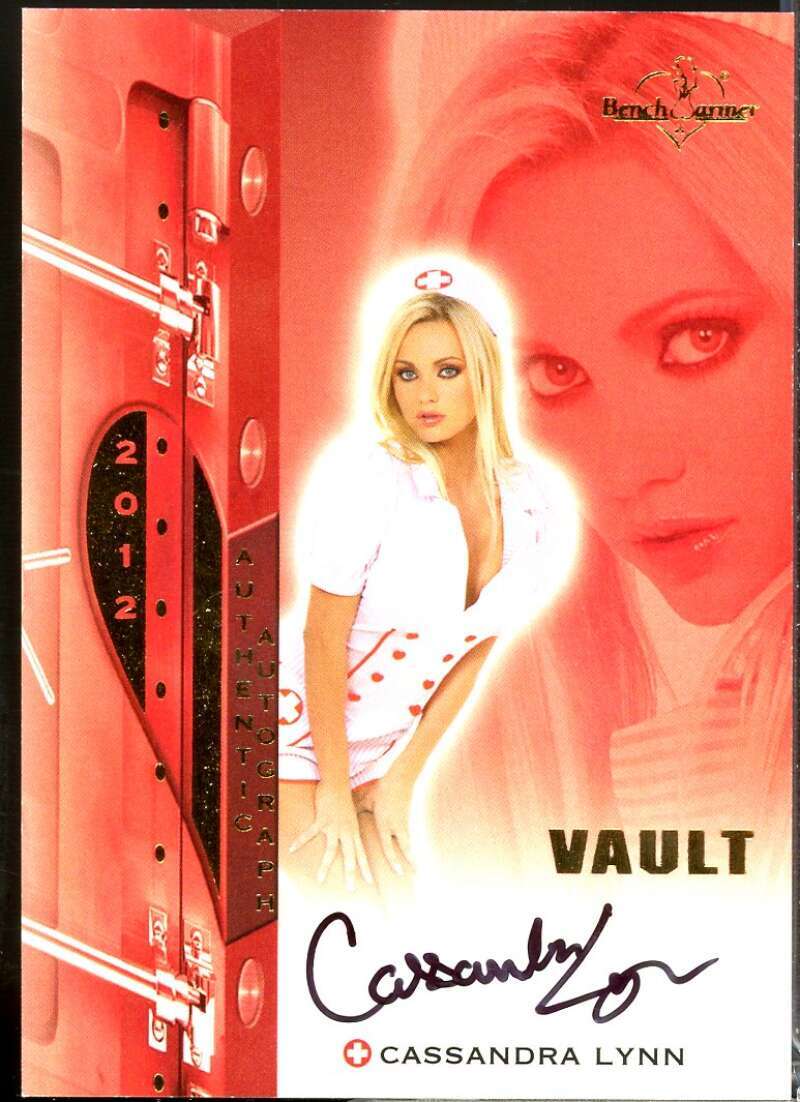 Cassandra Lynn Card 2012 Bench Warmer Vault Autographs Nurse #59  Image 1