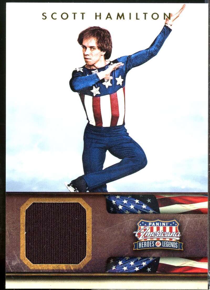 Scott Hamilton Card 2012 Americana Heroes and Legends Color Materials /299 #112  Image 1