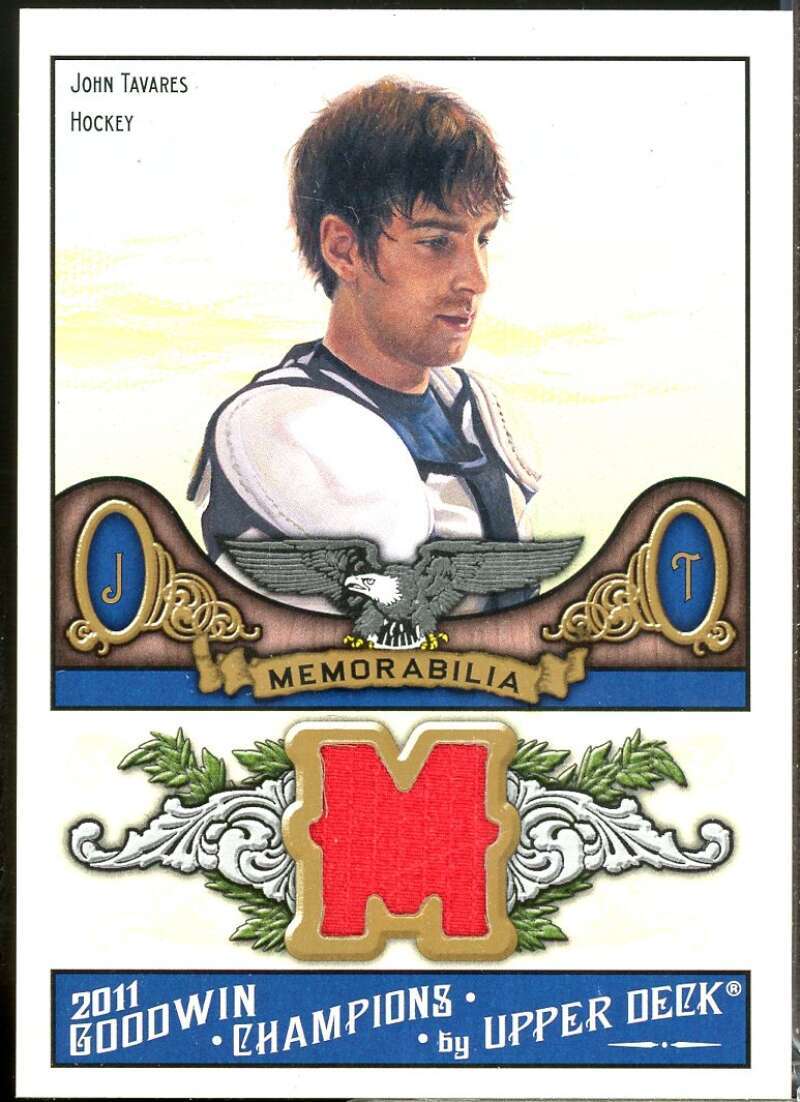 John Tavares Card 2011 Upper Deck Goodwin Champions Memorabilia #TA  Image 1