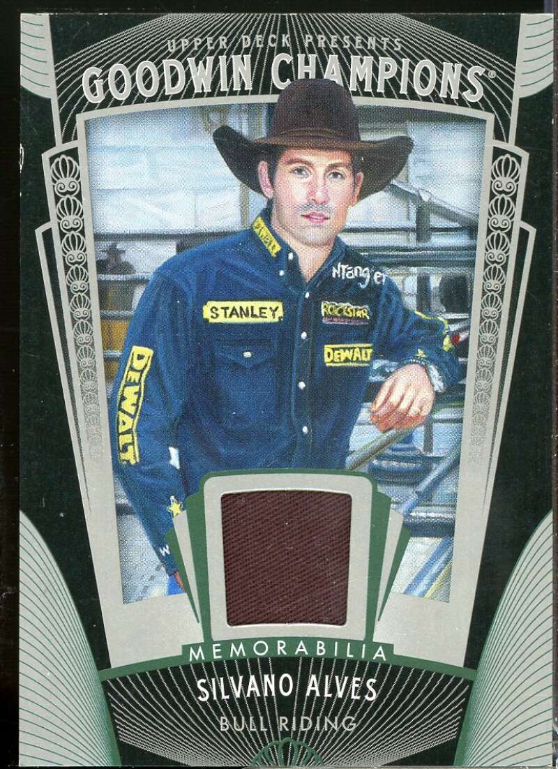 Silvano Alves Card 2015 Upper Deck Goodwin Champions Memorabilia Shirt #MSA  Image 1