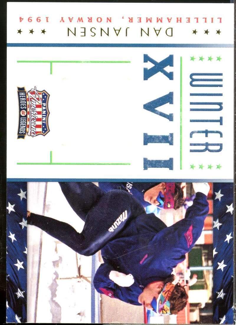 Dan Jansen 2012 Americana Heroes and Legends Winter Games Material /499 #10  Image 1
