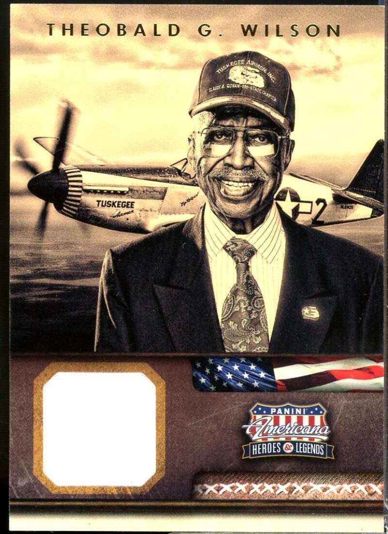 Theobald G. Wilson Card 2012 Americana Heroes and Legends Materials /499 #119  Image 1
