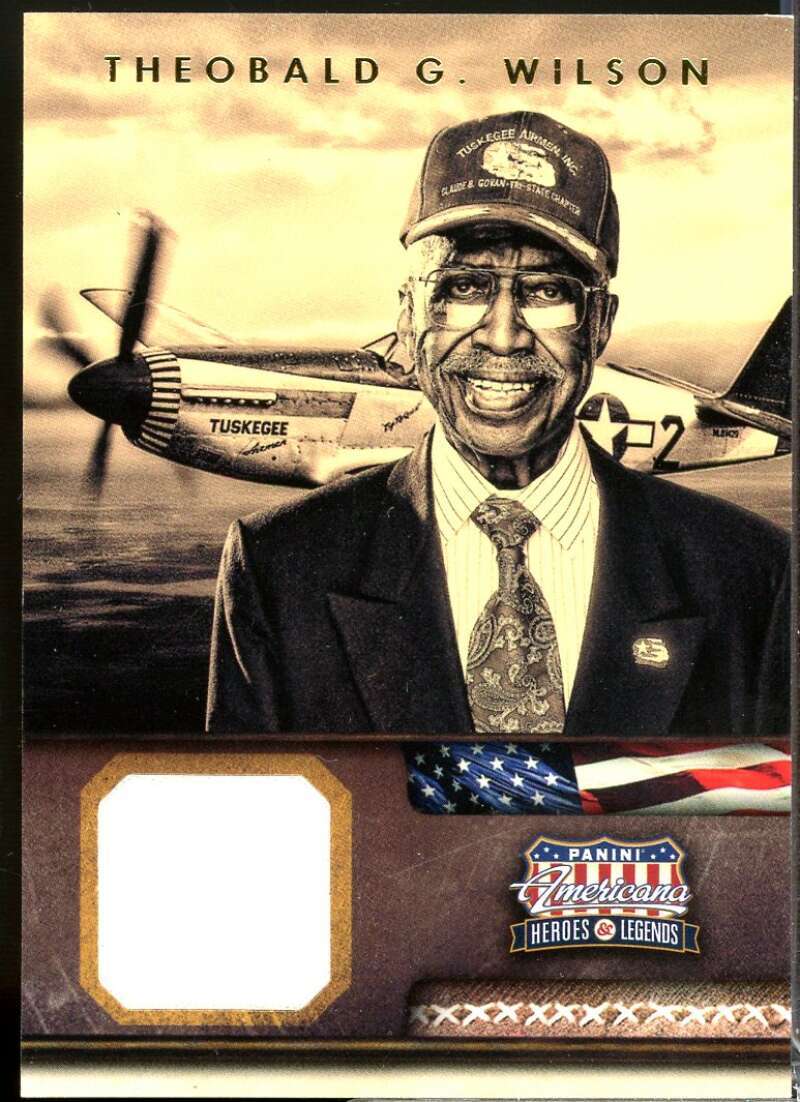 Theobald G. Wilson Card 2012 Americana Heroes and Legends Materials /499 #119  Image 1
