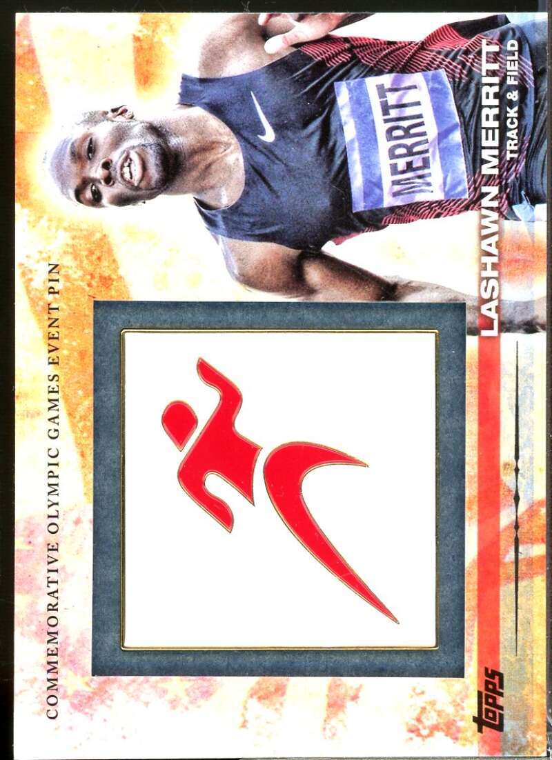 Lashawn Merritt Card 2012 Topps U.S. Olympic Team Event Pins #ELPLM  Image 1