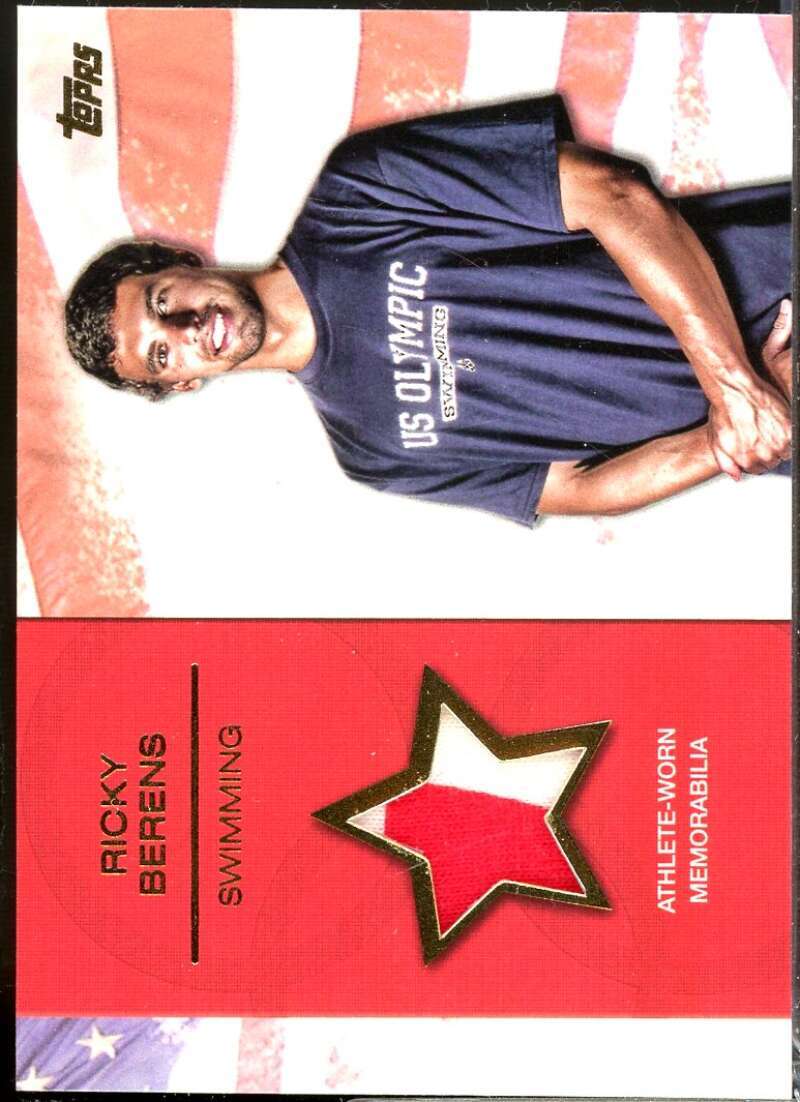 Ricky Berens Card 2012 Topps U.S. Olympic Team Relics Gold /25 #ORRB  Image 1