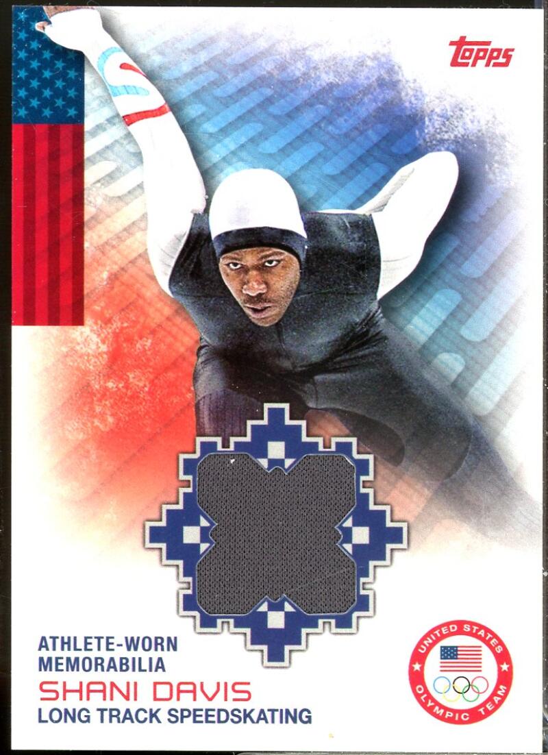 Shani Davis Card 2014 Topps U.S. Olympic Team Relics #ORSD  Image 1