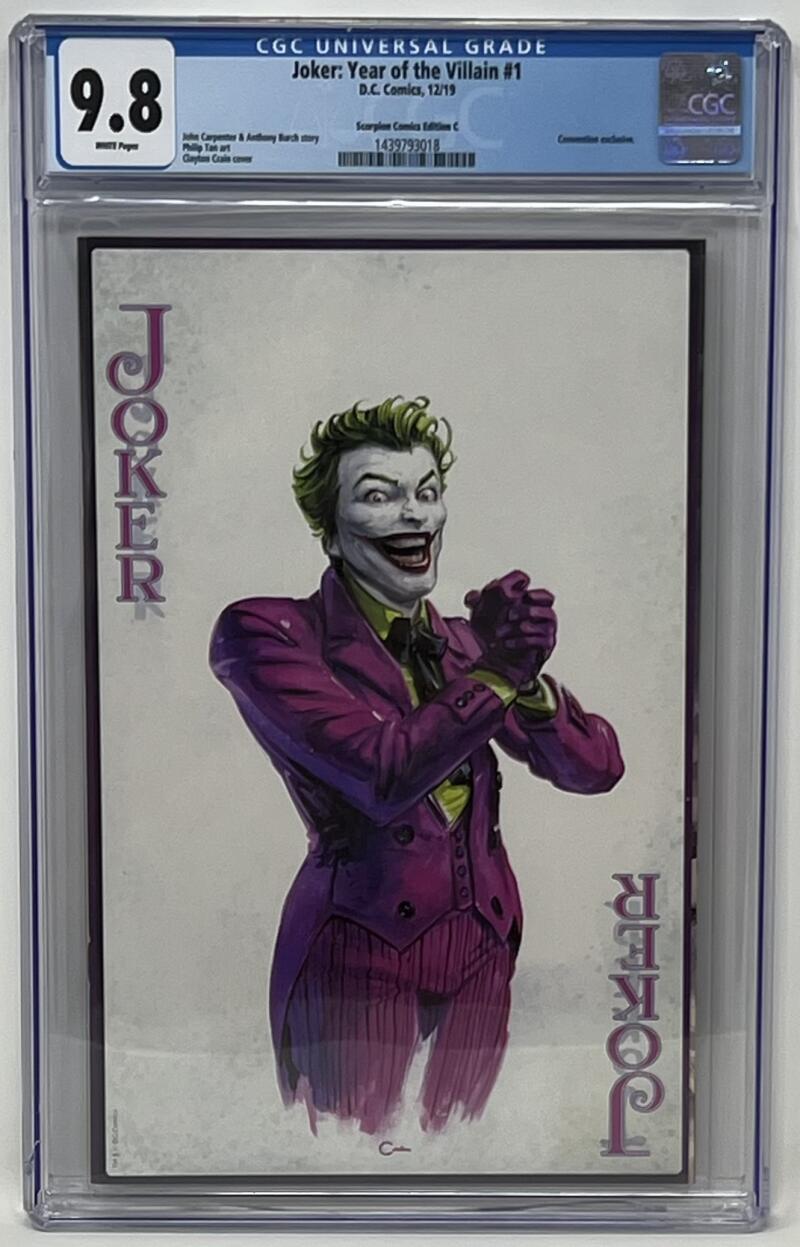 Joker : Year Of The Villain #1 D.C. Comic, 12/19 CGC Universal Grade 9.8 Image 1