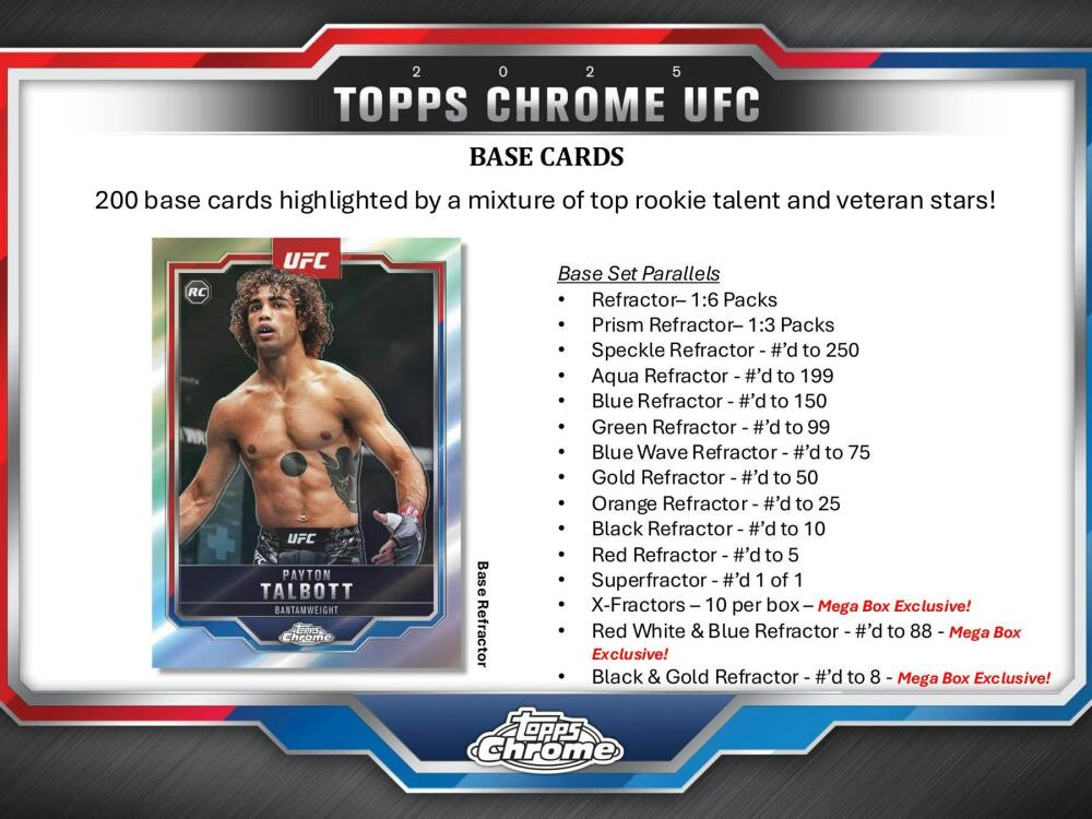2025 Topps Chrome UFC Mega Box Image 4