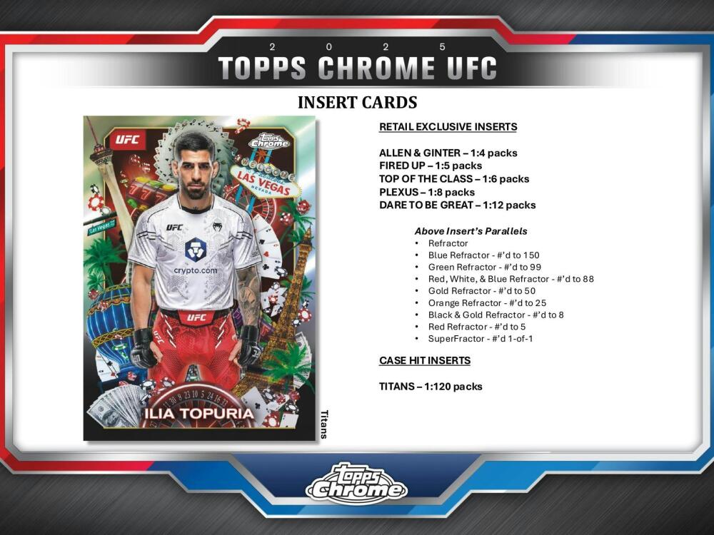 2025 Topps Chrome UFC Mega Box Image 5