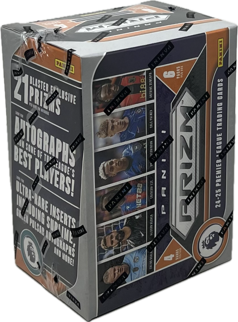 2024-25 Panini Prizm Premier League EPL Soccer 6-Pack Blaster Box (Purple Mosaic Prizms!) Image 2