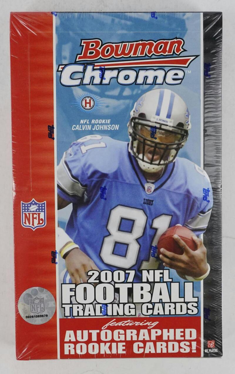 2007 Bowman Chrome Football Hobby Case  A.Peterson / P. Willis Rookie Year Image 4