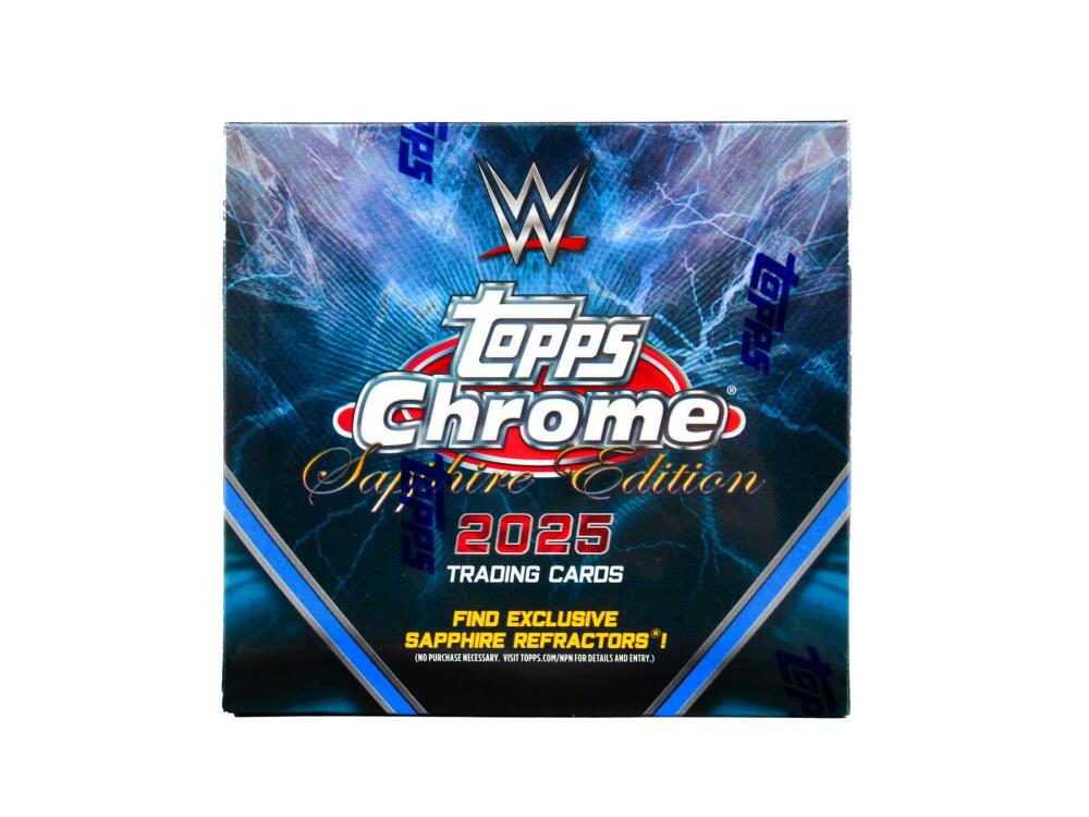 2025 Topps Chrome WWE Sapphire Edition Wrestling Hobby Box Image 1