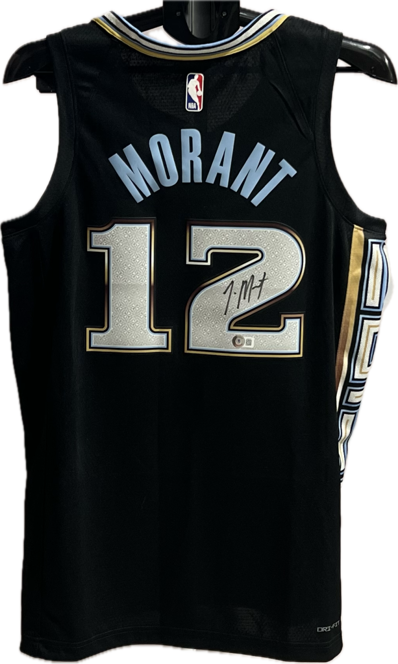 Ja Morant Autograph Signed Memphis Grizzlies Basketball Jersey Beckett Authentic  Image 1