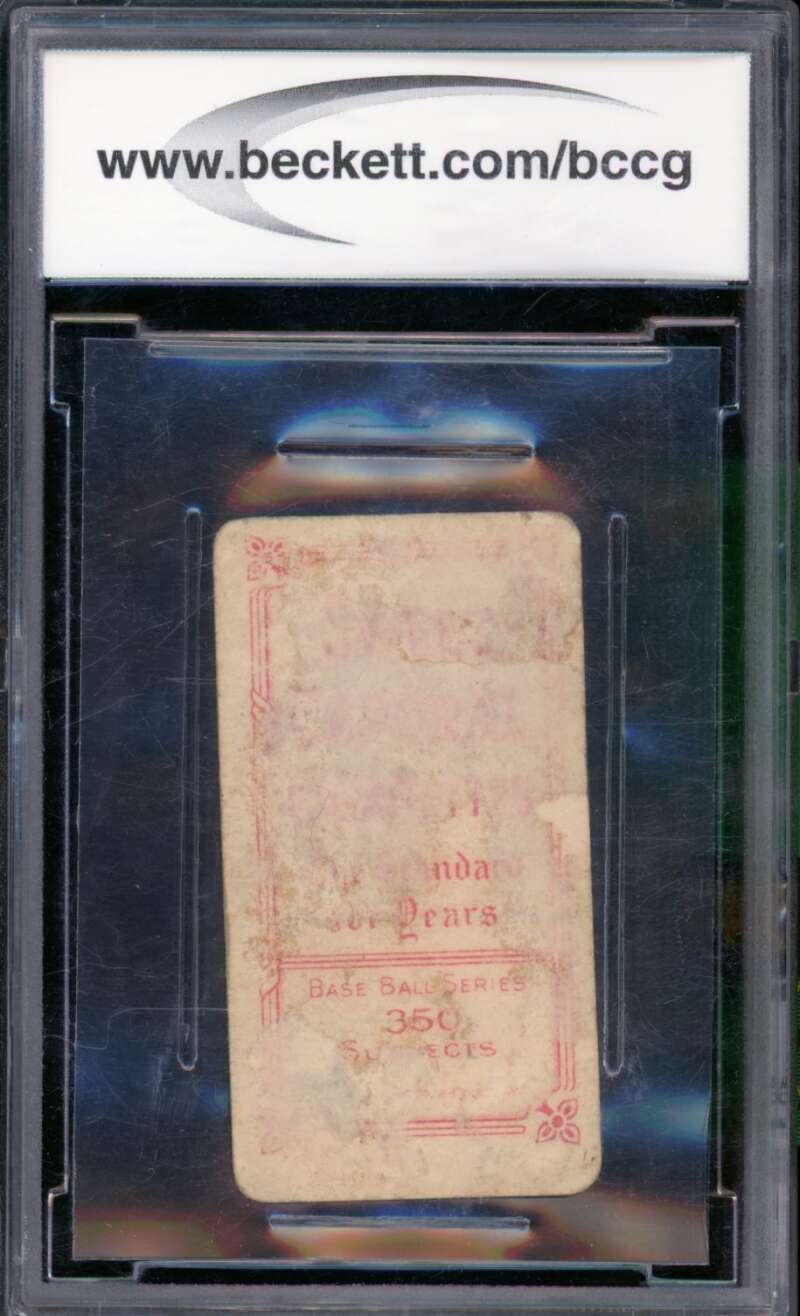 1909 T206 White Border #205 Frank Laporte Card BGS BCCG 5 Poor+ Image 2