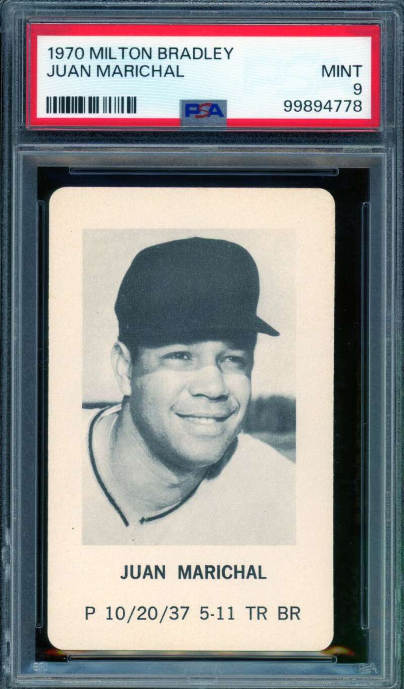Juan Marichal Card 1970 Milton Bradley #nno PSA 9 Image 1