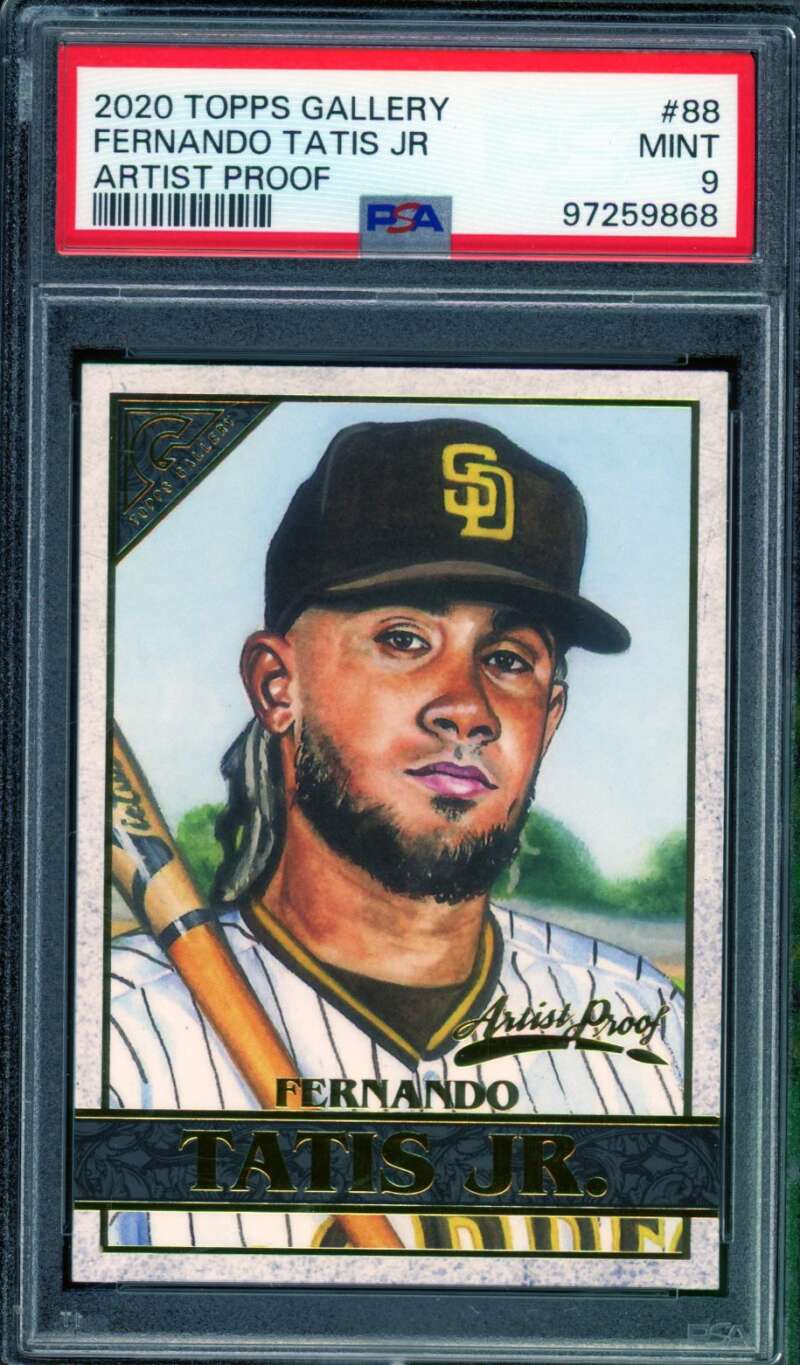 Fernando Tatis Jr. Card 2020 Topps Gallery Artist Proof #88 PSA 9 Image 1
